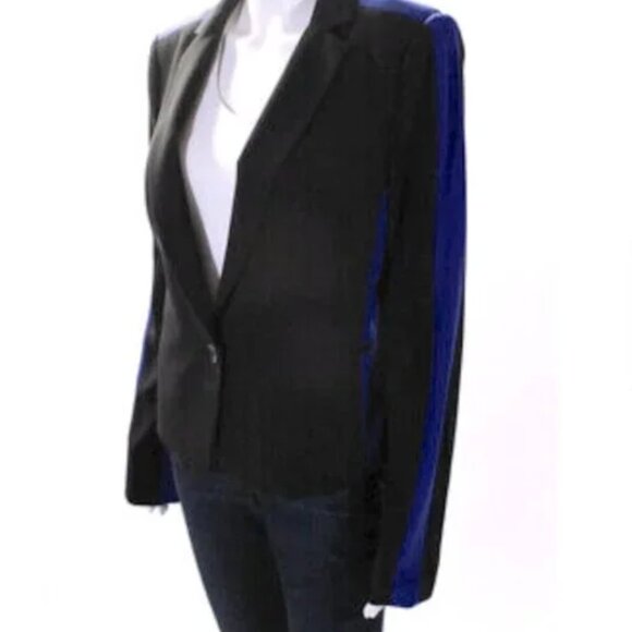 BCBG Max Azria Womens BOWIE Striped Blazer XSmall - Picture 1 of 14